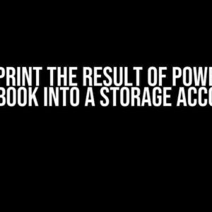 Azure: Print the Result of PowerShell Runbook into a Storage Account