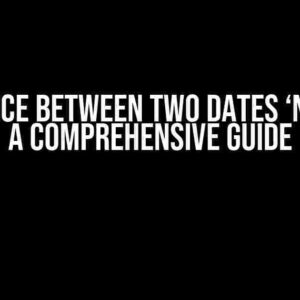 Difference between two dates ‘NOW’ VBA: A Comprehensive Guide